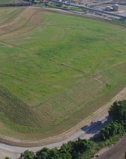 This ash basin at the Meramec Energy Center closed in the spring of 2018.