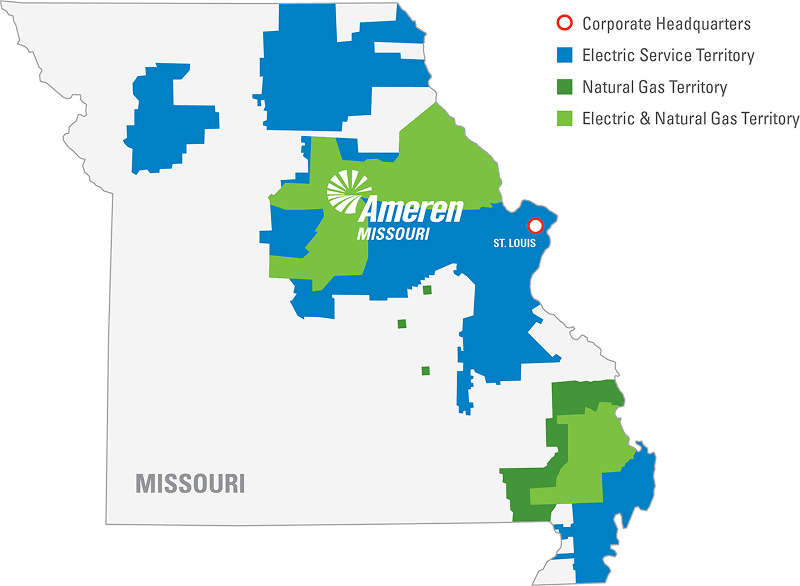 Missouri service Territory Map